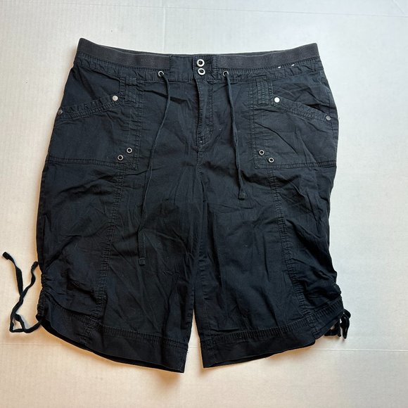 khakis & Co Pants - Khakis & Co Women's Cargo Shorts in Black Size 12